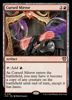 MTG Cursed Mirror (161/396) Outlaws of Thunder Junction Commander LP - Image 1