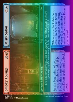 MTG Magic the Gathering Smoky Lounge (235/499) Duskmourn House of Horror NM FOIL - Image 1