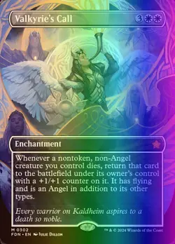 MTG Magic the Gathering Valkyrie's Call (302/789) Foundations LP FOIL - Image 1
