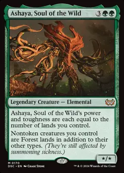 MTG Ashaya, Soul of the Wild (170/402) Duskmourn House of Horror Commander NM - Image 1
