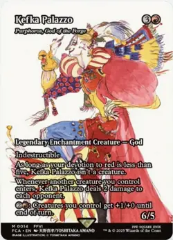 MTG Kefka Palazzo - Purphoros, God of the Forge - Showcase NM-Mint Final Fantasy - Image 1