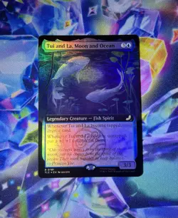 Tui and La, Moon and Ocean Extended Art #181 FOIL Rare - MTG TLE Eternal Legal - Image 1