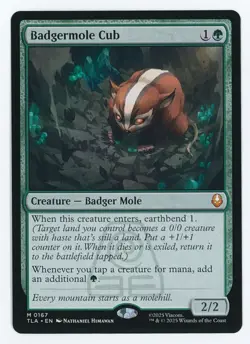 Badgermole Cub #0167 MTG Avatar: The Last Airbender Magic The Gathering - Image 1