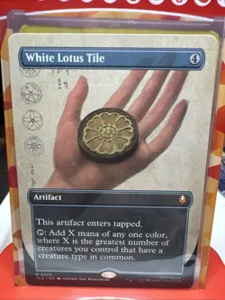 Borderless WHITE LOTUS TILE The Last Airbender 1 Mythic - Image 1