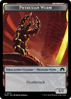 Phyrexian Wurm Token (0017) 0017 MTG Modern Horizons 3 Token NP - Image 1