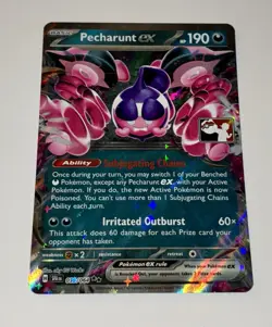 Pokemon TCG Pecharunt EX 039/064 "league Play" Stamped Variation Prize Pack! - Image 1