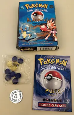 Pokemon TCG Blackout Theme Box, Rules, Damage Counters, and Coin - Image 1