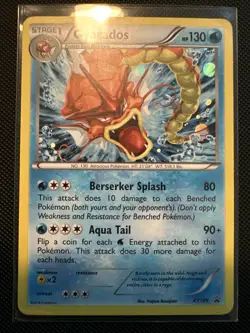 Pokemon TCG Gyarados XY109 Pokemon XY Black Star Promo Holo Rare (LP+) 🌊 - Image 3