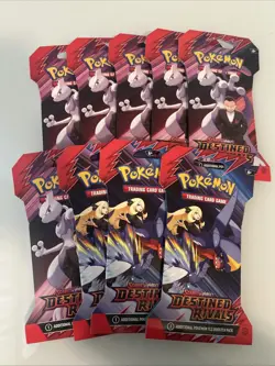 Pokemon TCG Scarlett And Violet Destined Rivals Lot Of Packs - Image 1