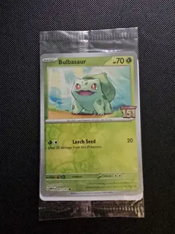 Pokemon TCG Sealed Bulbasaur 001/165 Best Buy Exclusive Promo 151 - Image 1