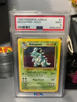 1999 POKEMON JUNGLE #7 NIDOQUEEN-HOLO PSA 9 - Image 1