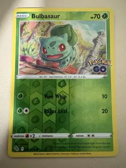 Bulbasaur 001/078 Pokemon GO Reverse Holo - Image 1