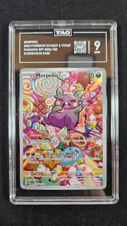 Morpeko 206/182 Pokemon Scarlet & Violet Paradox Rift IR TAG 9 - Image 1