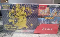 Pokemon TCG Surging Sparks ETB and Booster Bundle Costco 2-Pack - Image 1
