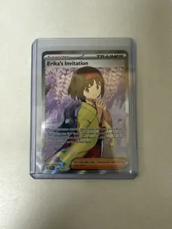 Pokemon TCG Scarlet & Violet Trainer Supporter Erika's Invitation 196/165 - Image 1