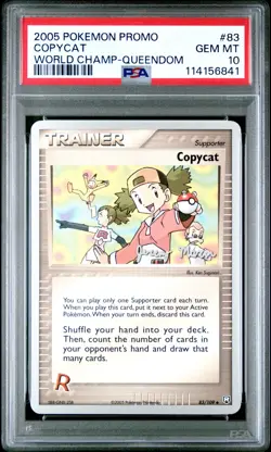 2005 POKEMON WORLD CHAMPIONSHIPS PROMO QUEENDOM #83 COPYCAT PSA 10 - Image 1
