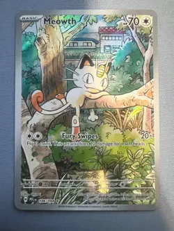 Meowth 106/094 Me02: Phantasmal Flames Holo Pokemon PACK FRESH NEAR MINT NM - Image 1