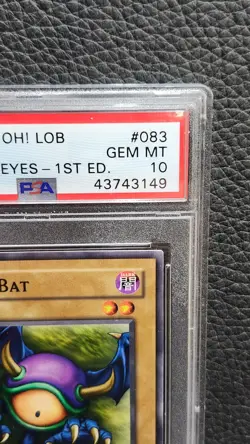 Yu-Gi-Oh Legend of Blue Eyes 1st Edition Meda Bat LOB-083 PSA 10 GEM MINT YuGiOh - Image 4