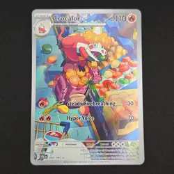 Pokemon TCG Card Crocalor 202/193 Paldea Evolved Illustration Rare Holo - NM - Image 1