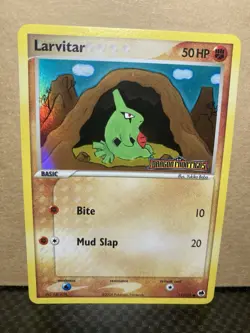 Larvitar 51/101 Ex Dragon Frontiers Stamped Reverse Holo Pokemon Card Near Mint - Image 1