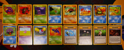 MP/HP (1st edition) COMPLETE Pokemon FOSSL Set 16-Card COMMON ed w/Kabuto 50/62 - Image 1