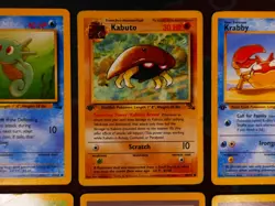 MP/HP (1st edition) COMPLETE Pokemon FOSSL Set 16-Card COMMON ed w/Kabuto 50/62 - Image 4