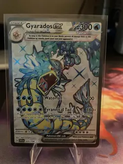 Gyarados EX 225/198 Gold Star Scarlet & Violet Pokemon Card Near Mint Condition - Image 1