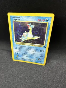 Pokemon TCG Lapras Fossil Holo Rare Card 10/62 - Image 2