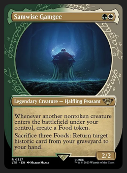 Samwise Gamgee SHOWCASE NM/M Lord of the Rings MTG Magic Card - Image 1