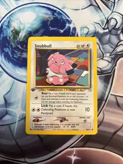 (HPL) 1st Edition Snubbull 74/111 Regular Neo Genesis Pokemon Card VLP - Image 1