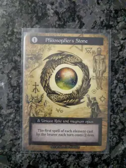 Philosopher's Stone Sorcery Contested Realm Beta Wave 3 Unique Card - Image 1