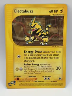 Pokemon Card TCG Electabuzz 76/165 Uncommon LP Expedition E Reader - Image 1