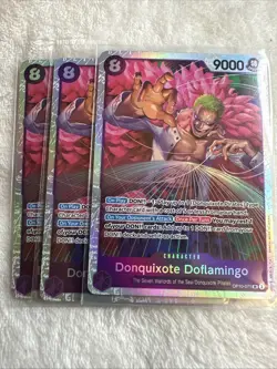 X3 One Piece Card Game TCG Donquixote Doflamingo OP10-071 SR M/NM - Image 1