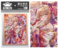 Trading Card Anime Genshin Impact - Yoimiya Card Sleeves 67mmX92mm 60ct - Image 1