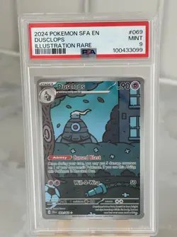 Dusclops 069/064 Shrouded Fable Pokemon Card Illustration Rare PSA Mint 9 - Image 4