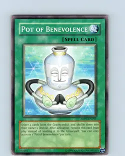 Yu-Gi-Oh TCG Pot Of Benevolence ABPF-EN061 Unlimited Common Card Played MP-LP - Image 1