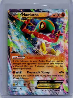Hawlucha EX 64/111 - Pokemon TCG Furious Fists XY Ultra Rare Card LP - Image 1
