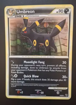 2 x Pokemon Umbreon 10/90 Holos - Cracked Ice and Cosmos Versions - Image 3