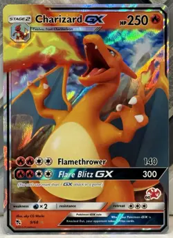 Pokemon TCG Charizard GX (#60 Charizard Stamped) 9/68 Battle Academy - Image 1