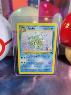 Seadra 42/62 Pokemon TCG Fossil Unlimited Regular Uncommon LP - Image 1