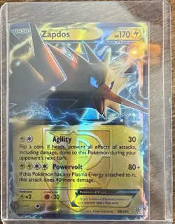 Pokemon TCG Team Plasma Zapdos EX Plasma Storm 48/135 Holo Ultra Rare - Image 1