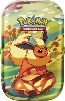 Prismatic Evolutions Mini Tin - Flareon Art - Sealed Brand New - Pokemon TCG - Image 1
