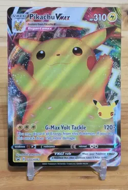 Pikachu VMAX SWSH062 BLACK STAR Promo Celebrations 25th Anniversary Pokemon - Image 1