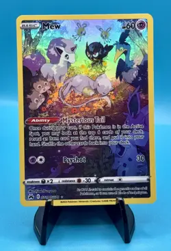 Pokemon TCG Mew GG10/GG70 Crown Zenith Galarian Trainer Gallery - Image 1