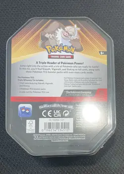 Pokemon TCG Triple Whammy Collector Tin SLAKING 3 Pack Foil sealed booster - Image 2