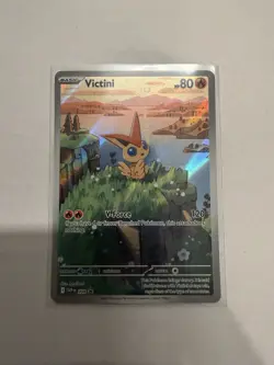Pokemon TCG Black Bolt White Flare: Victini Promo Illustration Rare SVP208 - Image 1