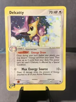 Pokemon TCG Delcatty EX Ruby & Sapphire 5/109 2003 E Reader Holo Rare WOTC VTG - Image 1