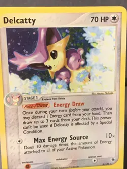 Pokemon TCG Delcatty EX Ruby & Sapphire 5/109 2003 E Reader Holo Rare WOTC VTG - Image 2