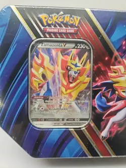 Pokemon TCG Legends of Galar Zamazenta V Tin NEW Factory Sealed 820650807107 - Image 2