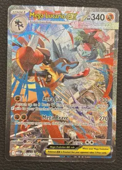Pokemon TCG - Mega Lucario ex 179/132 SIR Mega Evolutions NM - Image 1